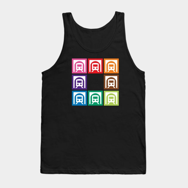 OSAKA Japan Subway Signs Tank Top by Japan2PlanetEarth